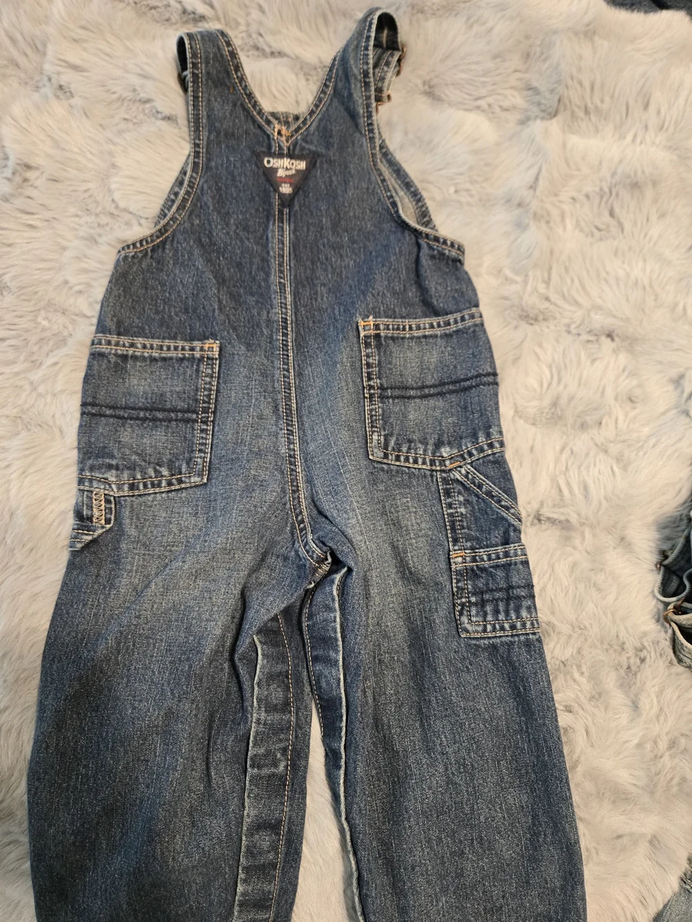 OshKosh B'gosh Dark Wash Carpenter Denim Overalls 24 Months